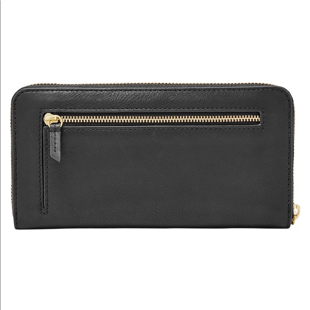 Black fssil wallet leather nwt - Picture 3 of 11